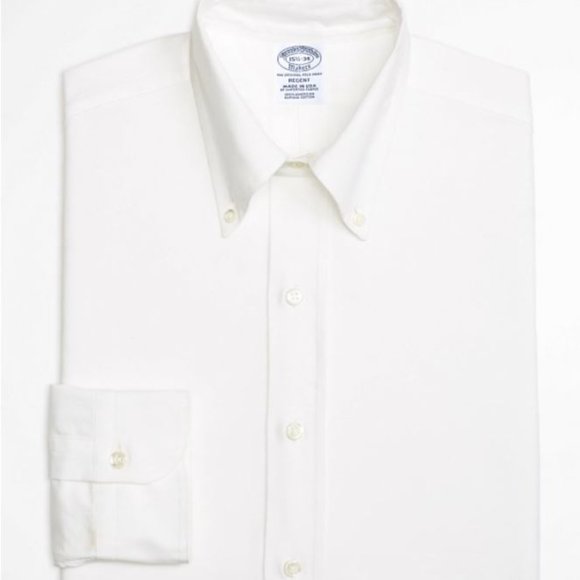 Men's Brooks Brothers White Button Down Oxford - Picture 4 of 4